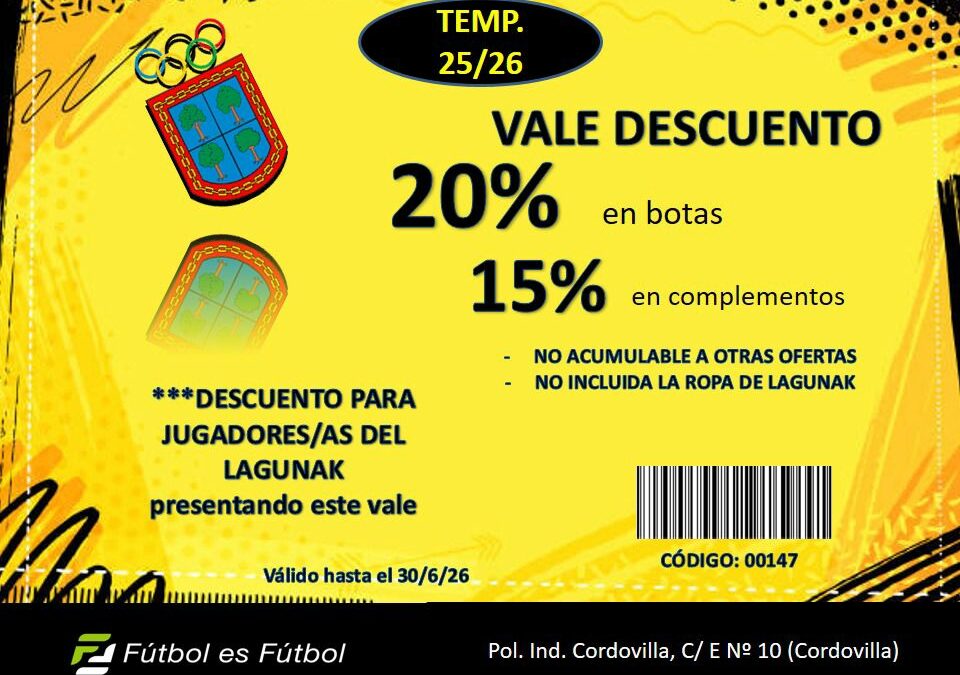 Descuento en Fútbol es Fútbol